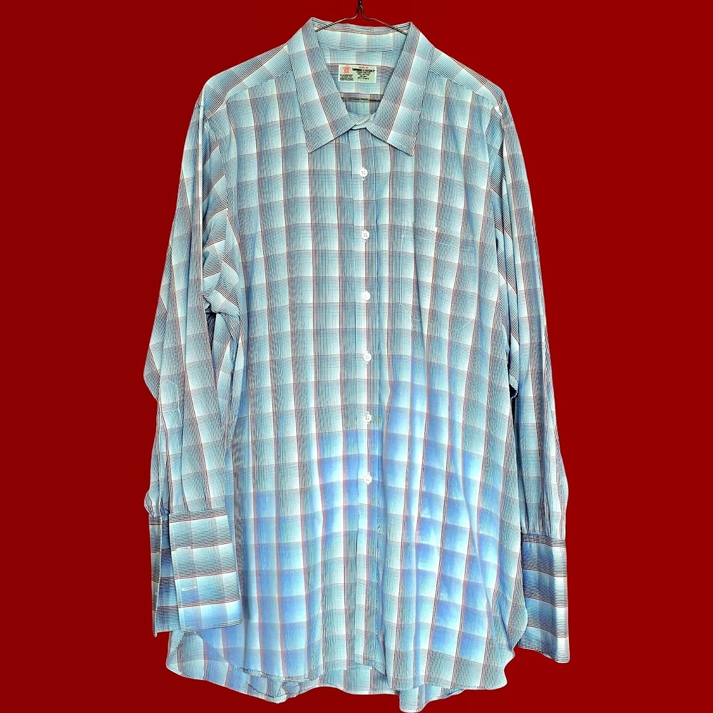 Turnbull & Asser Men's Bespoke Cotton Button‎ Down Shirt XL